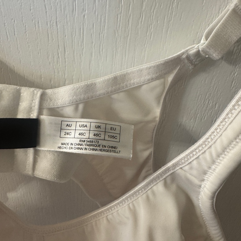 Avenue Cream Bra with Adjustable Straps